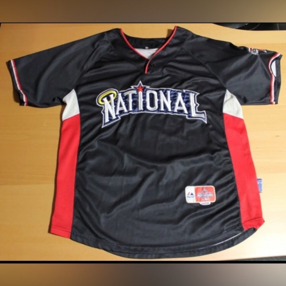 MLB Baseball National League All Star Game 2010 #9 Jersey Sz: 50 Majestic Black